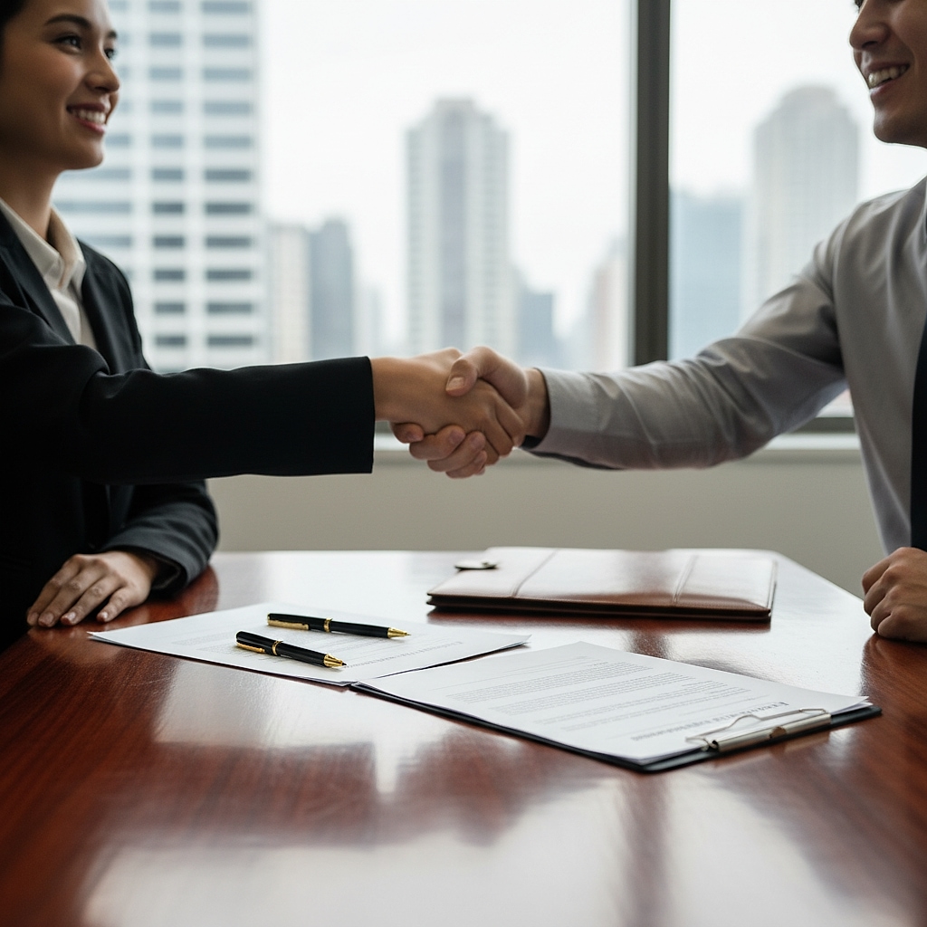 Подписание договора купли-продажи