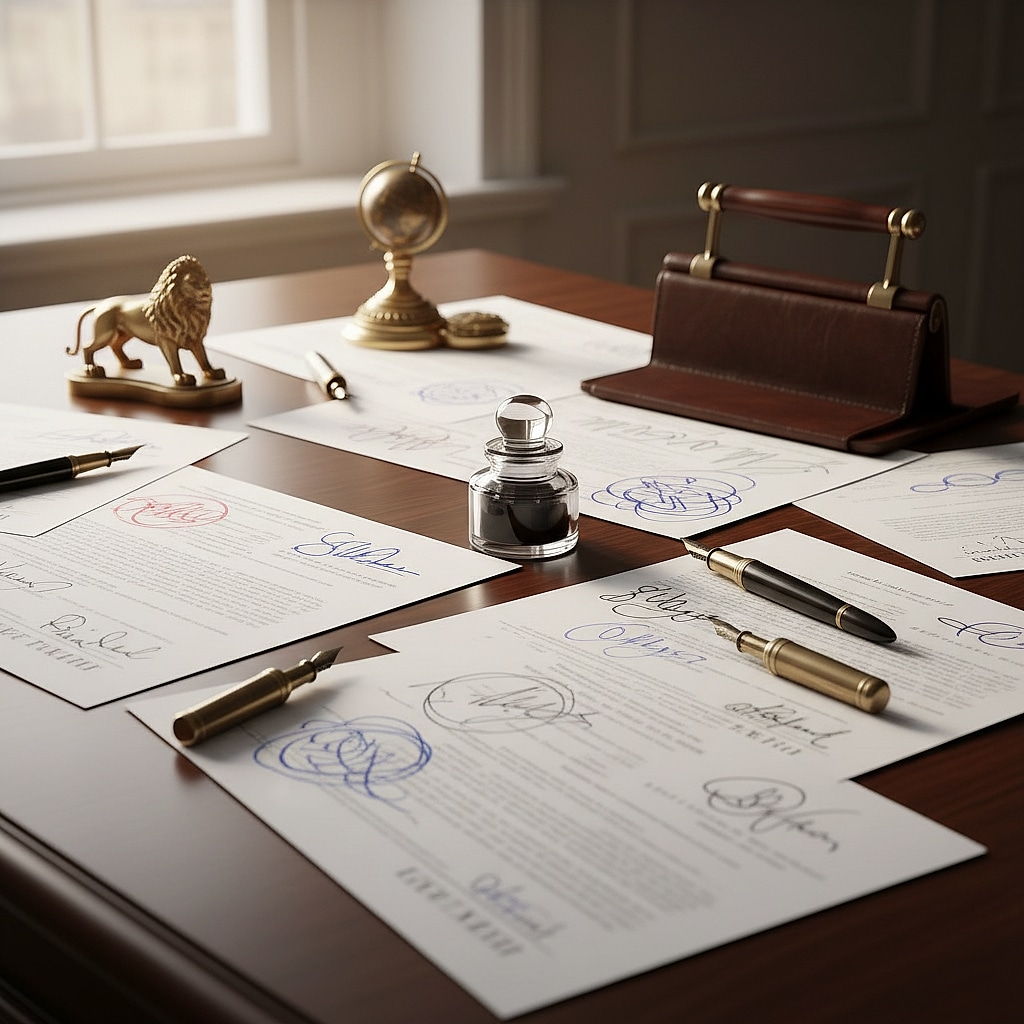 Подписание документов